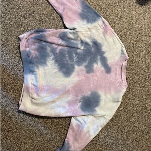 SO Tie-Dye Sweatshirt - Pink and Gray
